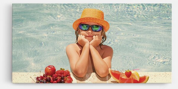 Tablou Canvas, 40x80cm, Dormitor si Living, Peisaje, Vara, Child Swimming