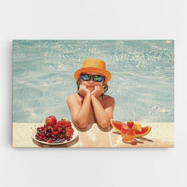 Tablou Canvas, 20x30cm, Dormitor si Living, Peisaje, Vara, Child Swimming
