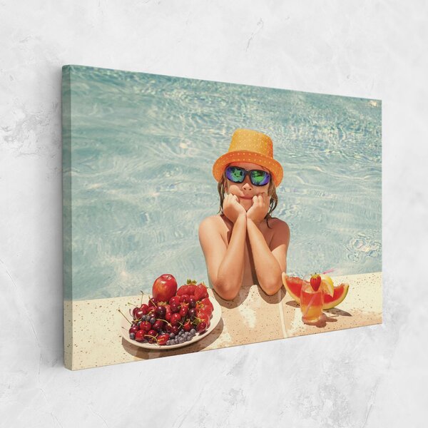 Tablou Canvas, 20x30cm, Dormitor si Living, Peisaje, Vara, Child Swimming