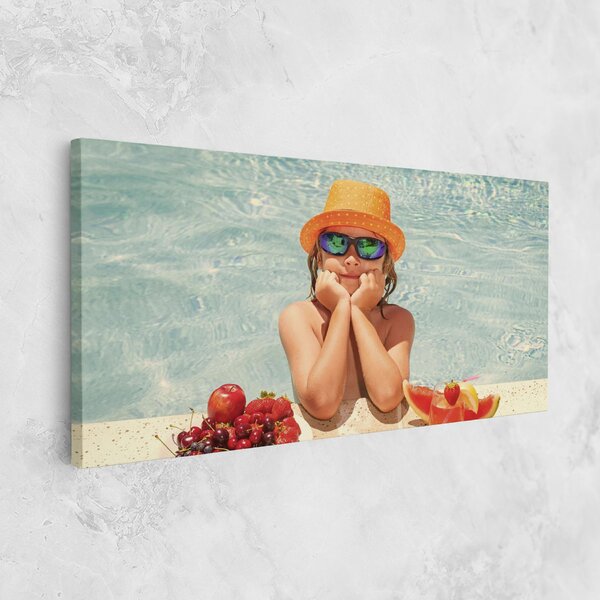 Tablou Canvas, 40x80cm, Dormitor si Living, Peisaje, Vara, Child Swimming
