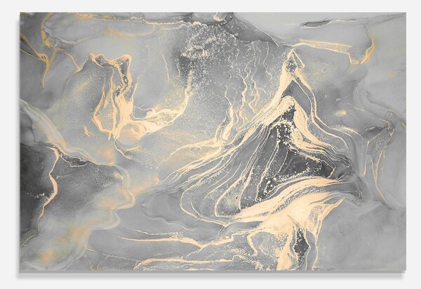 Panou Sticla Bucatarie, 30x40cm, Protectie aragaz, Antistropi, Termorezistent, Abstracte, Marble, Abstract Illusion
