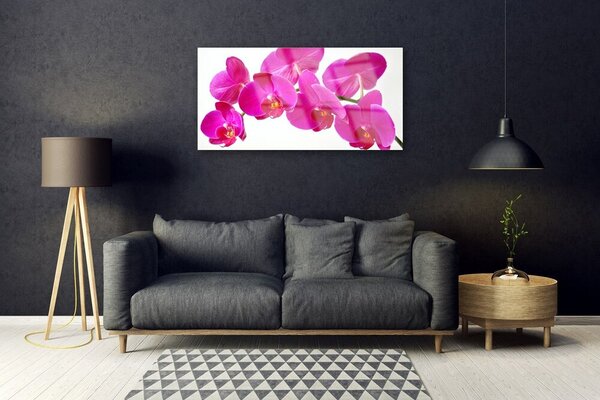 Tablou pe sticla Flori Floral Roșu