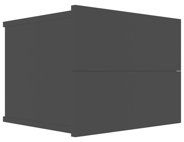 Noptieră, negru, 40 x 30 x 30 cm, PAL