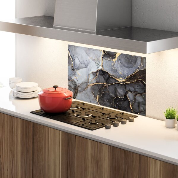 Panou Sticla Bucatarie, 30x40cm, Protectie aragaz, Antistropi, Termorezistent, Abstracte, Marble, Abstract Marble