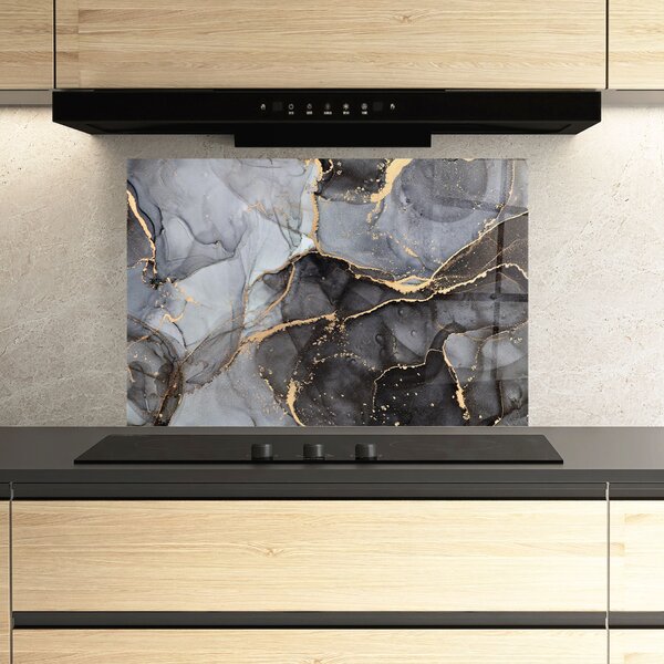 Panou Sticla Bucatarie, 30x40cm, Protectie aragaz, Antistropi, Termorezistent, Abstracte, Marble, Abstract Marble