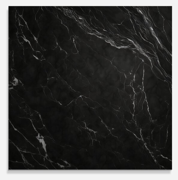 Panou Sticla Bucatarie, 60x60cm, Protectie aragaz, Antistropi, Termorezistent, Abstracte, Marble, Black Marble