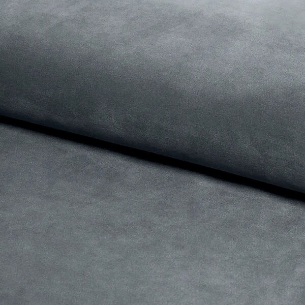 Scaun living rotativ AZALIA, gri inchis/negru, stofa catifelata/metal