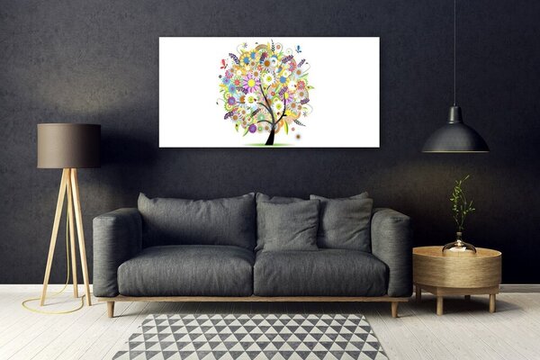 Tablou pe sticla Arborele de Arta Multi