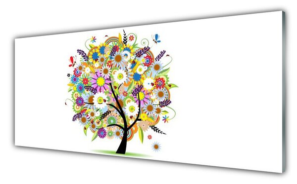 Tablou pe sticla Arborele de Arta Multi