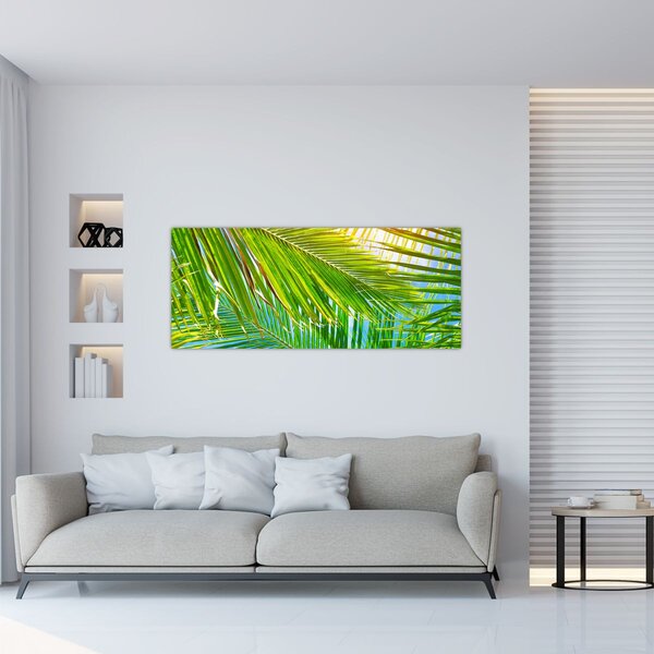Tablou - Frunze de palmier (120x50 cm)