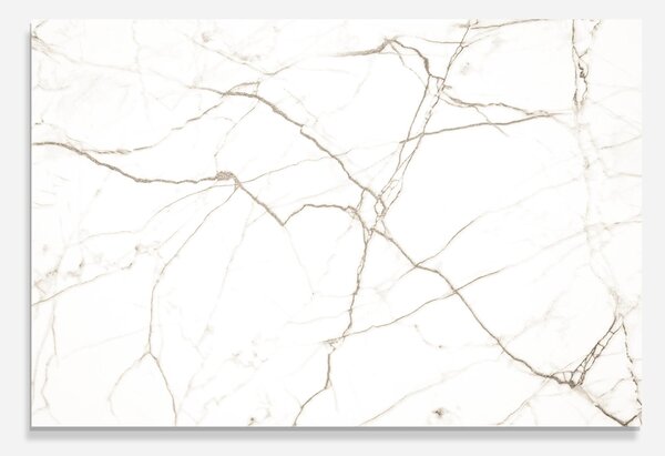 Panou Sticla Bucatarie, 30x40cm, Protectie aragaz, Antistropi, Termorezistent, Abstracte, Marble, White Brown Lines Marble