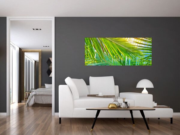 Tablou - Frunze de palmier (120x50 cm)