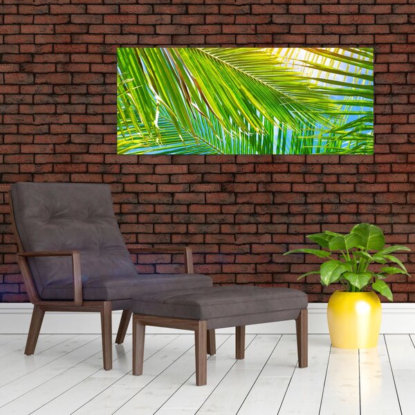 Tablou - Frunze de palmier (120x50 cm)