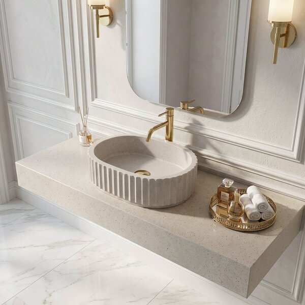Lavoar pe blat Margaret Beige