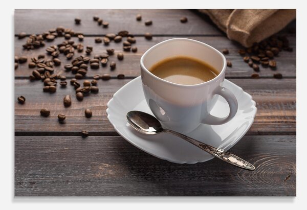 Panou Sticla Bucatarie, 30x40cm, Protectie aragaz, Antistropi, Termorezistent, Alimente, Cafea, Aroma Coffee