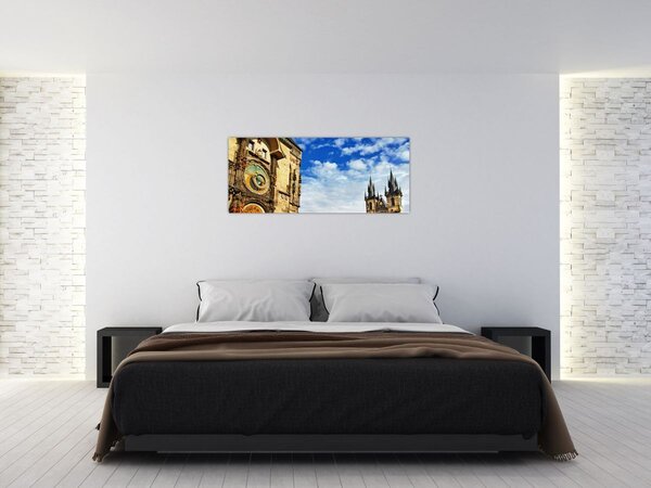 Tablou - Ceasul astronomic din Praga (120x50 cm)
