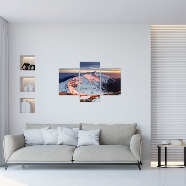 Tablou - Panoramă montană de iarnă II. (90x60 cm)