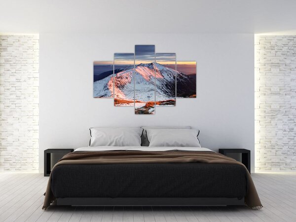 Tablou - Panoramă montană de iarnă II. (150x105 cm)