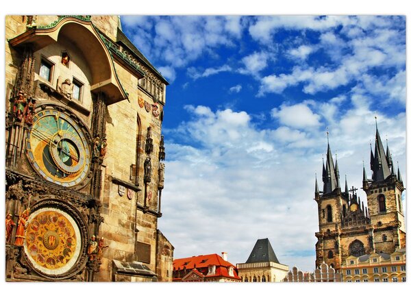 Tablou - Ceasul astronomic din Praga (90x60 cm)