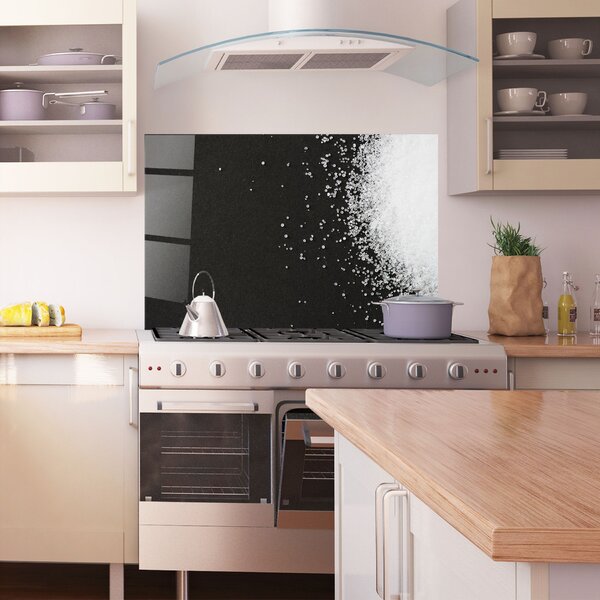 Panou Sticla Bucatarie, 30x40cm, Protectie aragaz, Antistropi, Termorezistent, Alimente, Condimente, Salt Texture