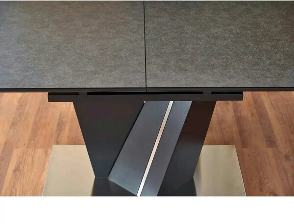 Masa SALVADOR, gri, 160/200x90x77 cm