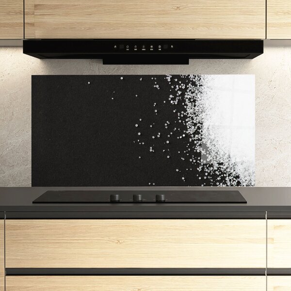 Panou Sticla Bucatarie, 60x120cm, Protectie aragaz, Antistropi, Termorezistent, Alimente, Condimente, Salt Texture