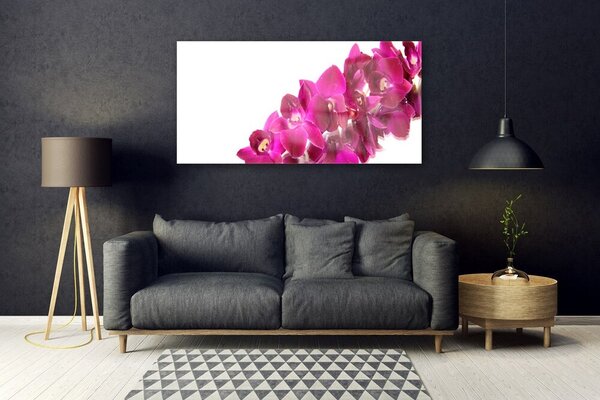 Tablou pe sticla Flori Floral Roșu