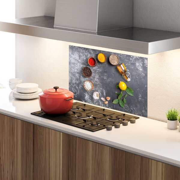 Panou Sticla Bucatarie, 30x40cm, Protectie aragaz, Antistropi, Termorezistent, Alimente, Condimente, Seasonings With Oil