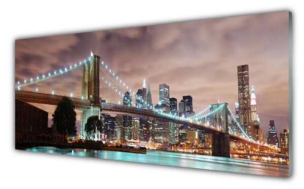 Panou sticla bucatarie Bridge City Arhitectura Maro Gri