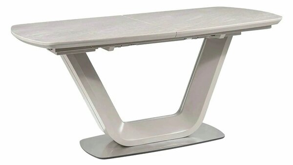 Masa ARMANI, gri cu efect de marmura, 160/220x90x76 cm