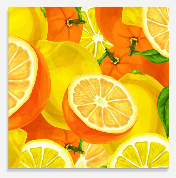Panou Sticla Bucatarie, 60x60cm, Protectie aragaz, Antistropi, Termorezistent, Alimente, Fructe, Juicy Orange