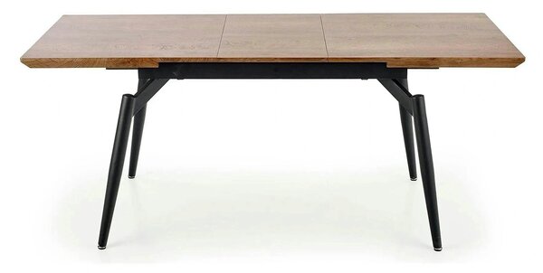 Masa extensibila CAMBELL, negru/stejar, 140/180x80x74 cm