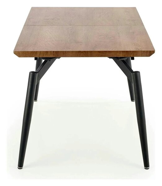 Masa extensibila CAMBELL, negru/stejar, 140/180x80x74 cm