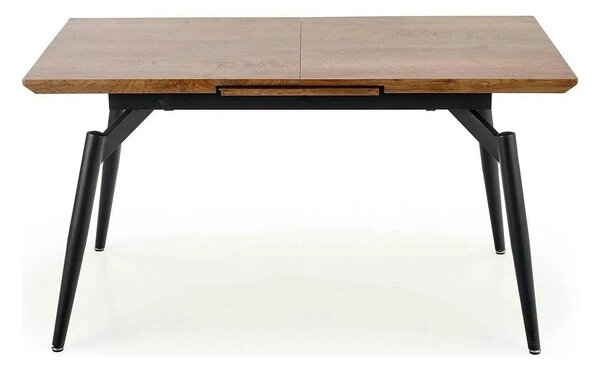 Masa extensibila CAMBELL, negru/stejar, 140/180x80x74 cm