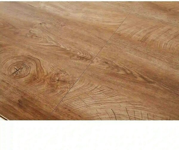 Masa extensibila CAMBELL, negru/stejar, 140/180x80x74 cm