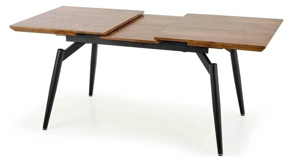 Masa extensibila CAMBELL, negru/stejar, 140/180x80x74 cm