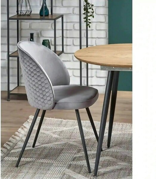 Masa extensibila COLORADO, stejar auriu/negru, 120/160x80x74 cm