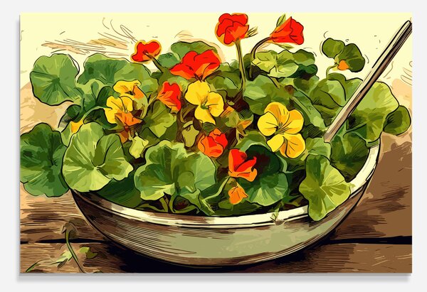 Panou Sticla Bucatarie, 30x40cm, Protectie aragaz, Antistropi, Termorezistent, Alimente, Legume, Flower Food