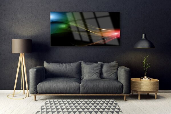 Tablou pe sticla Abstract Art Multi