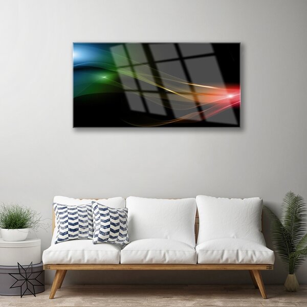 Tablou pe sticla Abstract Art Multi