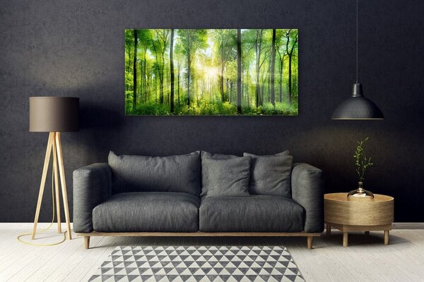 Tablouri acrilice Pădurea Verde Natura Maro