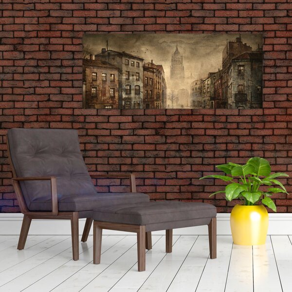 Tablou - Pictura orașului (120x50 cm)