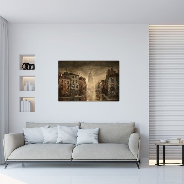 Tablou - Pictura orașului (90x60 cm)