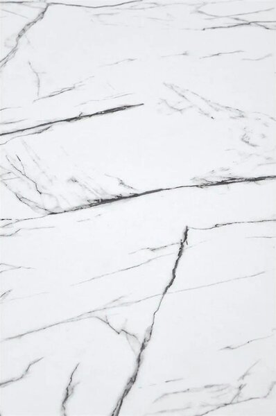 Masa DENVER, alb cu efect de marmura/alb, 80x80x73 cm
