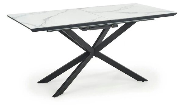 Masa living marmura DIESEL, alb/negru, 160/200x90x76 cm