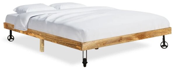 Cadru de pat, 160 x 200 cm, lemn masiv de mango