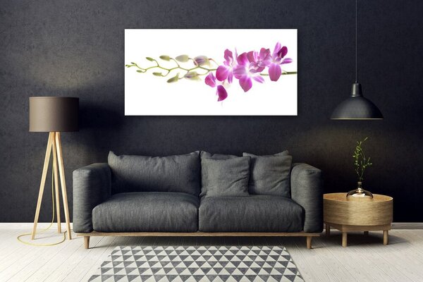Tablou pe sticla Flori Floral Roșu