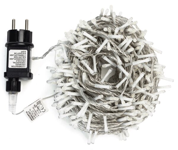 Aigostar - Ghirlandă LED pentru exterior 400xLED/6W/230V 20m IP44 alb cald