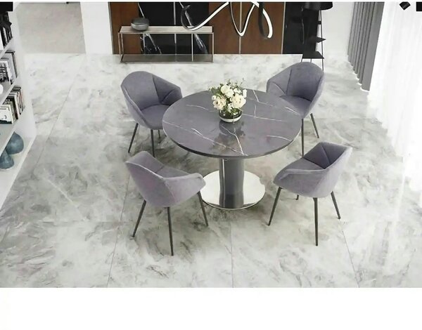 Masa extensibila RICARDO, gri, 120/160x120/76 cm