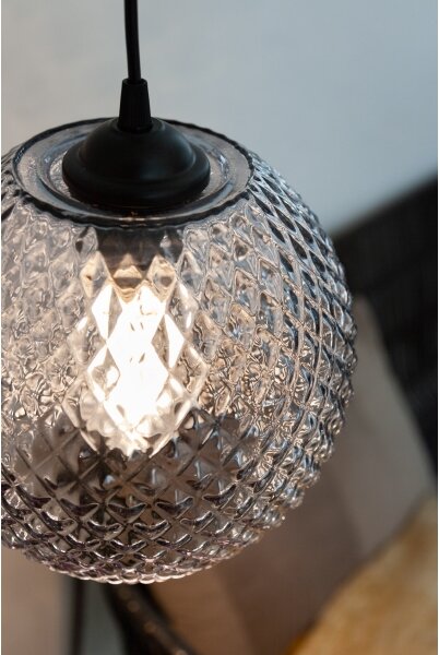 Halo Design 718443 - Lampă suspendată pe cablu NOBB, 1xE27/40W/230V, diametru 22 cm, gri fumuriu